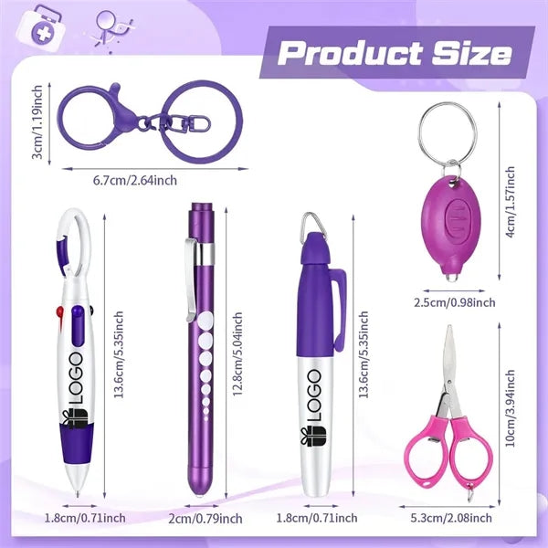 Nurse Pen Set Multi-Function Portable Keychain Tool