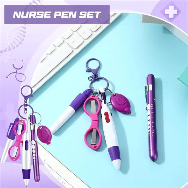 Nurse Pen Set Multi-Function Portable Keychain Tool
