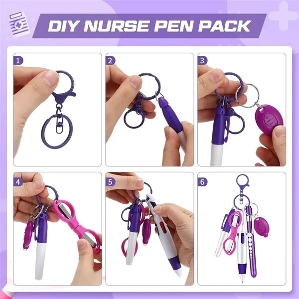 Nurse Pen Set Multi-Function Portable Keychain Tool