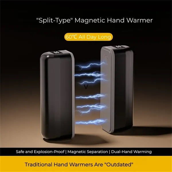 Split Magnetic Hand Warmer 5200mAh 4 Temp Settings