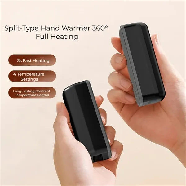 Split Magnetic Hand Warmer 5200mAh 4 Temp Settings