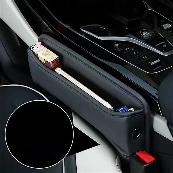 Car Leather Cup Holder Gap Bag Custom Seat Storage Box