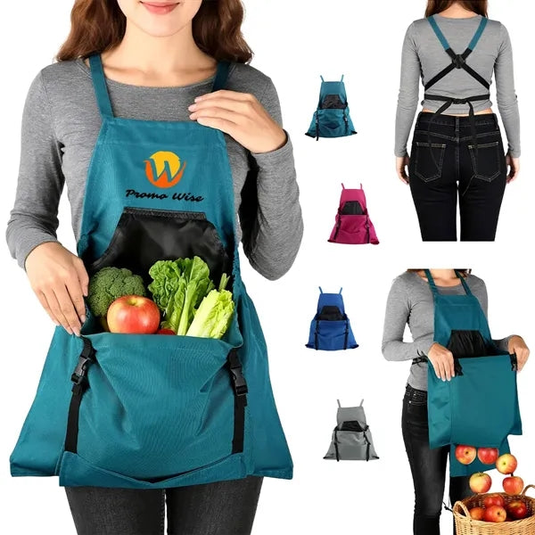 Quick Release Large Pocket Outdoor Picking Harvesting Apron