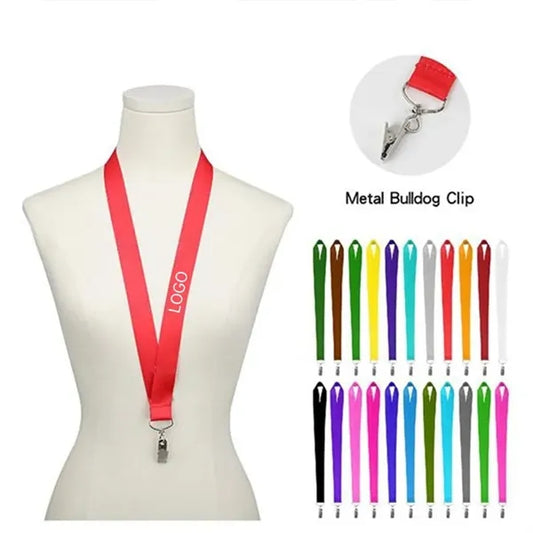 Dye Sublimation Bull Clip Lanyard
