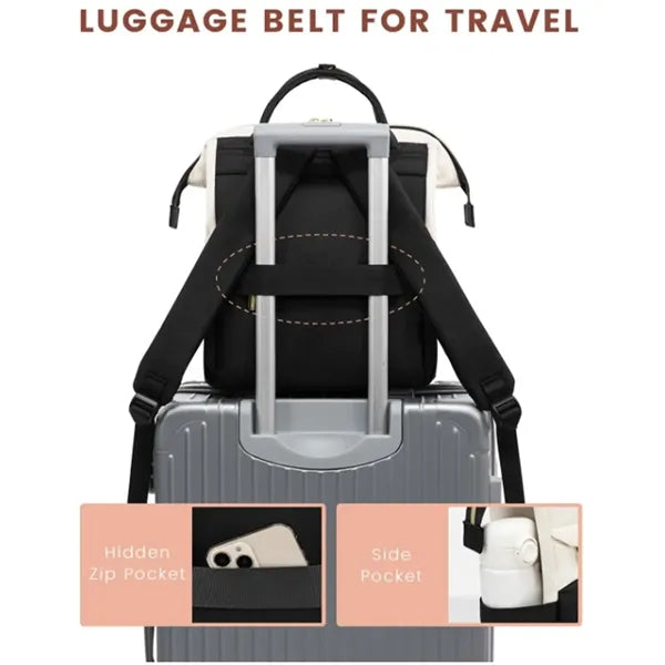 Large Lightweight Waterproof USB Port Baby Diaper Backpack