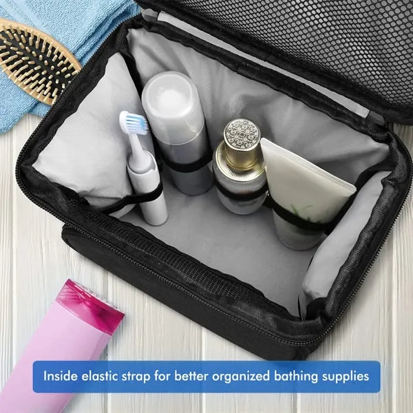 Folding Mesh Hangable Large Capacity Toiletry Hanging Bag