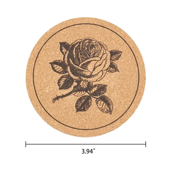 Round Cork Cup Coaster