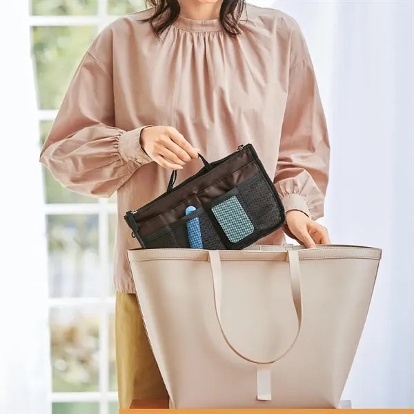 Multi-Pocket Lightweight Large Zipper Cosmetic Bag-in-Bag