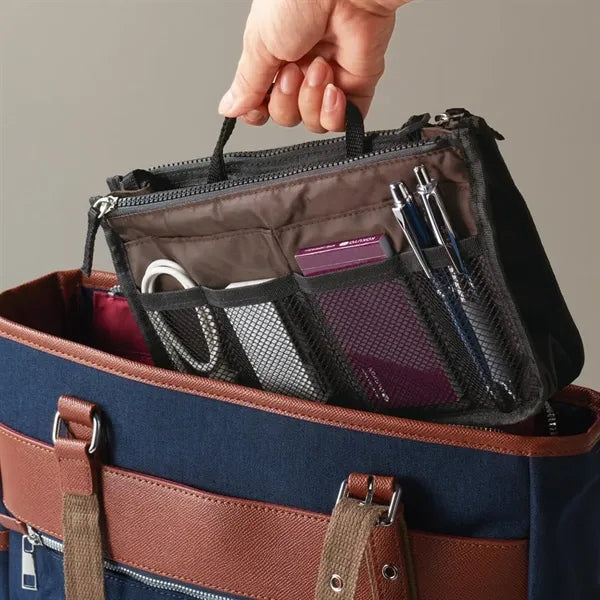 Multi-Pocket Lightweight Large Zipper Cosmetic Bag-in-Bag