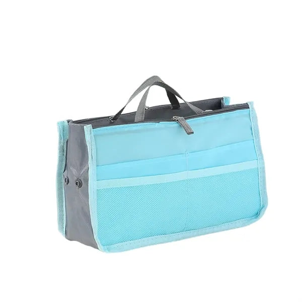 Multi-Pocket Lightweight Large Zipper Cosmetic Bag-in-Bag