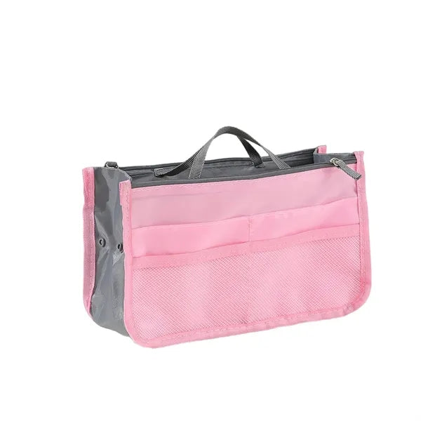 Multi-Pocket Lightweight Large Zipper Cosmetic Bag-in-Bag