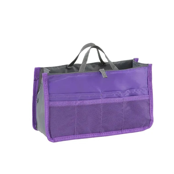 Multi-Pocket Lightweight Large Zipper Cosmetic Bag-in-Bag