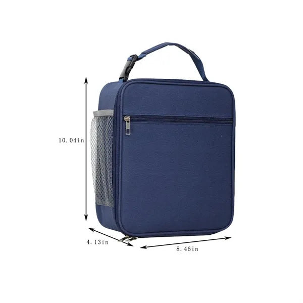 Kids Lunch Box Insulated Letter Print Soft Bag Mini Cooler