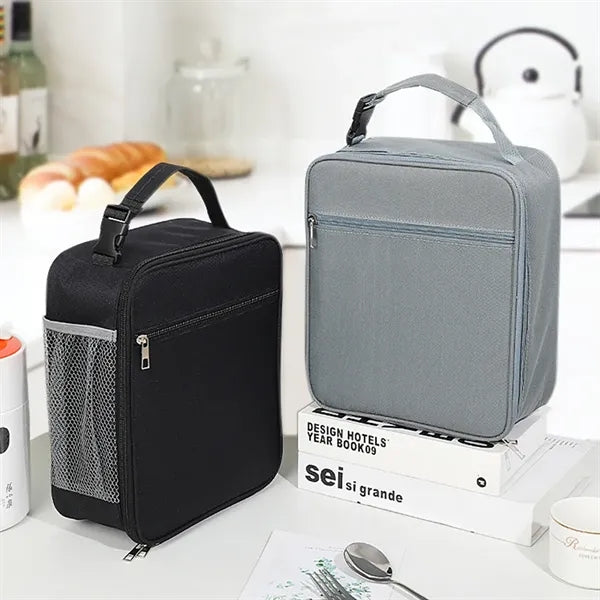 Kids Lunch Box Insulated Letter Print Soft Bag Mini Cooler