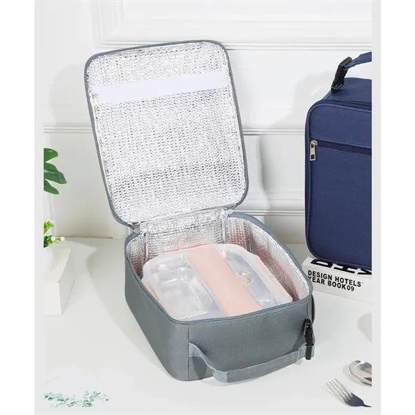 Kids Lunch Box Insulated Letter Print Soft Bag Mini Cooler