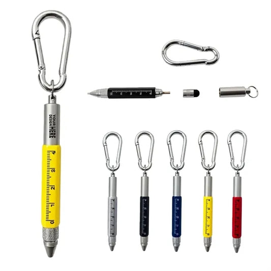 Carabiner Multi-Tool Pen With Ruler