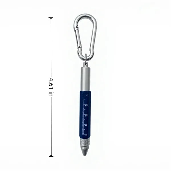Carabiner Multi-Tool Pen With Ruler