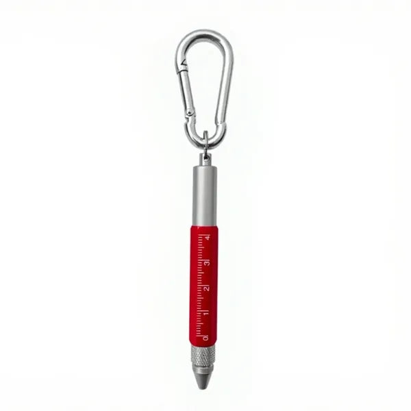 Carabiner Multi-Tool Pen With Ruler
