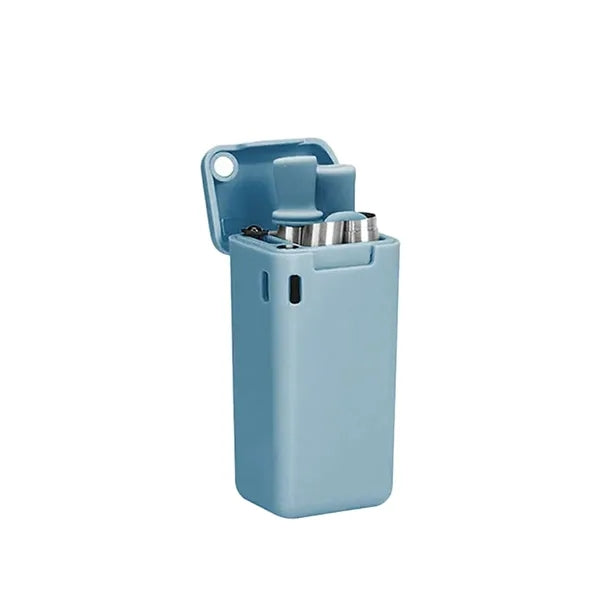 Stainless Steel Silicone Telescopic Straw with Clean Brush
