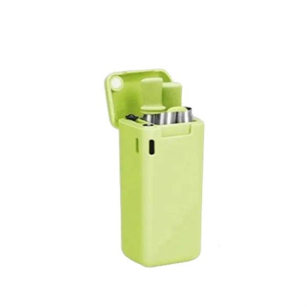 Stainless Steel Silicone Telescopic Straw with Clean Brush