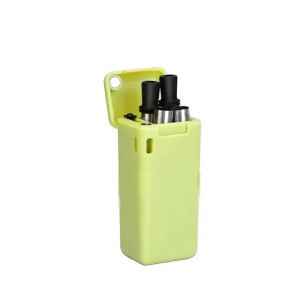 Stainless Steel Silicone Telescopic Straw with Clean Brush