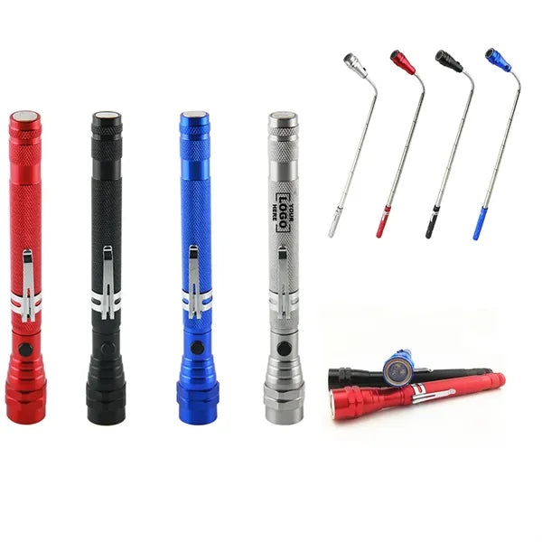 LED Magnetic Retractable Flashlight