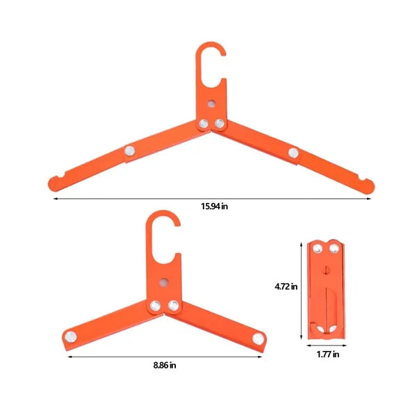 Folding Clothes Hanger Aluminum Alloy Portable High Strength