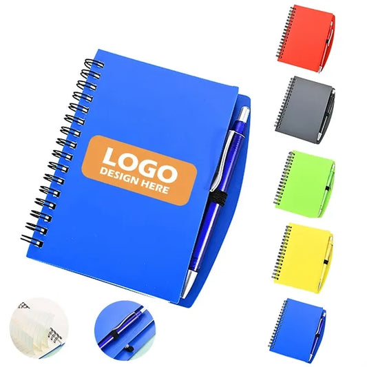60 Sheet A6 Wire-O Notebook with Pen