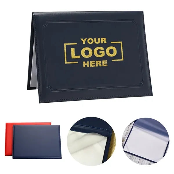 Smooth Leather Certificate Holder Diploma Cover