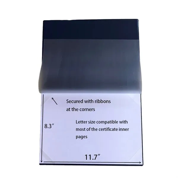 Smooth Leather Certificate Holder Diploma Cover
