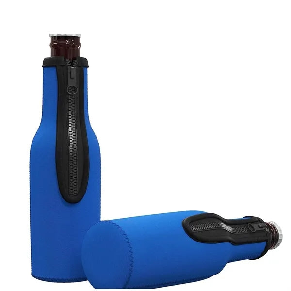 Zipper Neoprene Bottle Cooler