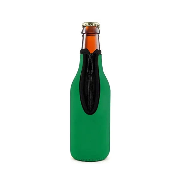Zipper Neoprene Bottle Cooler