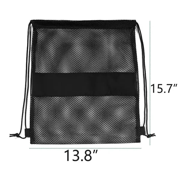Mesh Drawstring Pouch Bag