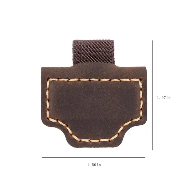 Leather Magnetic Bookmark With Pen Holder Design For Reading