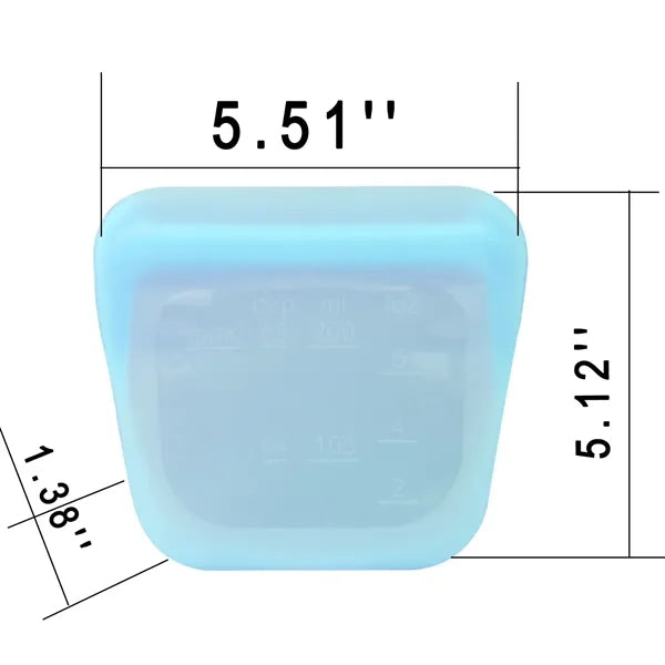6oz BPA Free Silicone Food Storage Containers