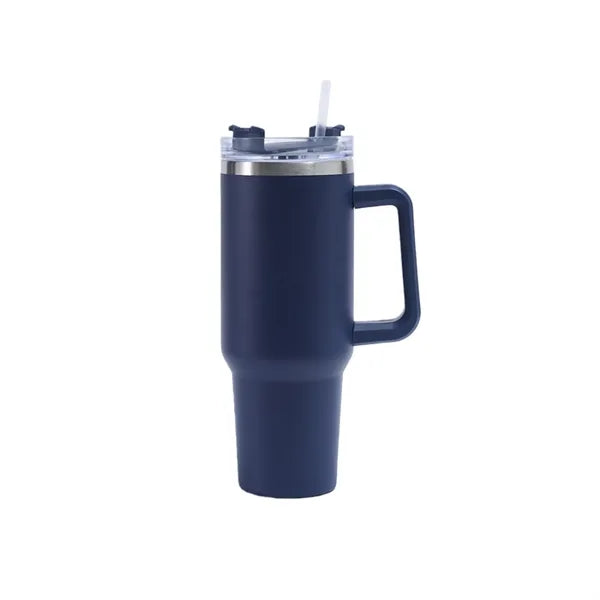 40oz Insulated Travel Tumbler with Handle & Straw