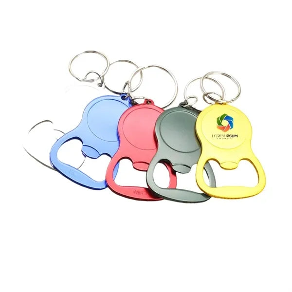 Metal Bottle Opener With Keychain