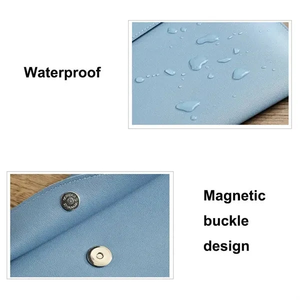 Large-capacity Business Office PU Leather Folder Bag