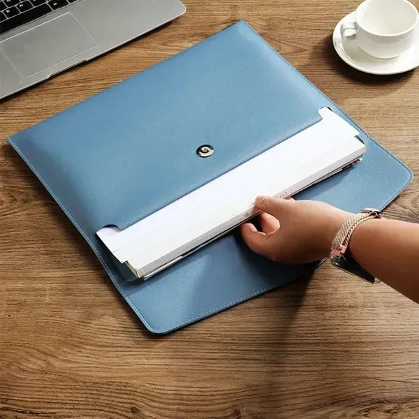 Large-capacity Business Office PU Leather Folder Bag
