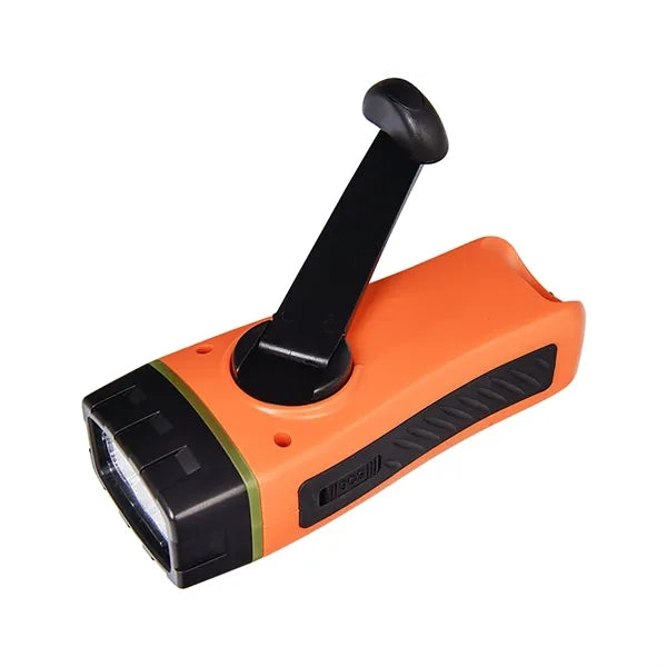 Emergency Hand Crank Flashlights Alert Radio