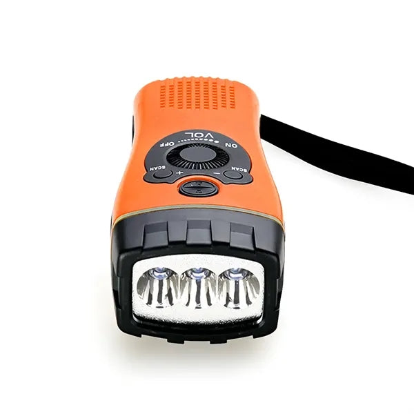 Emergency Hand Crank Flashlights Alert Radio