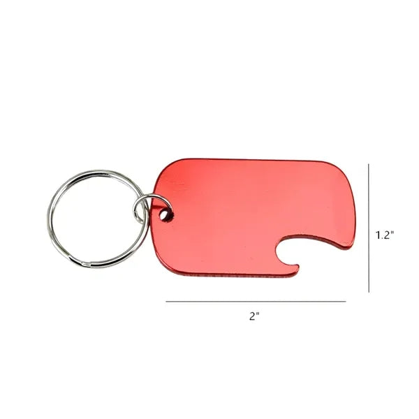 Metal Bottle Opener With Keychain