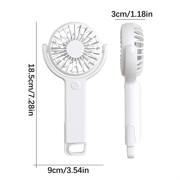 Portable Rechargeable Handheld Adjustable Fan