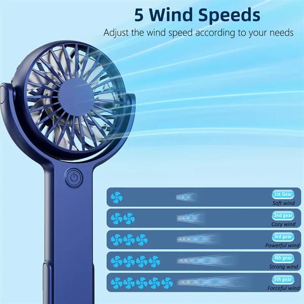 Portable Rechargeable Handheld Adjustable Fan