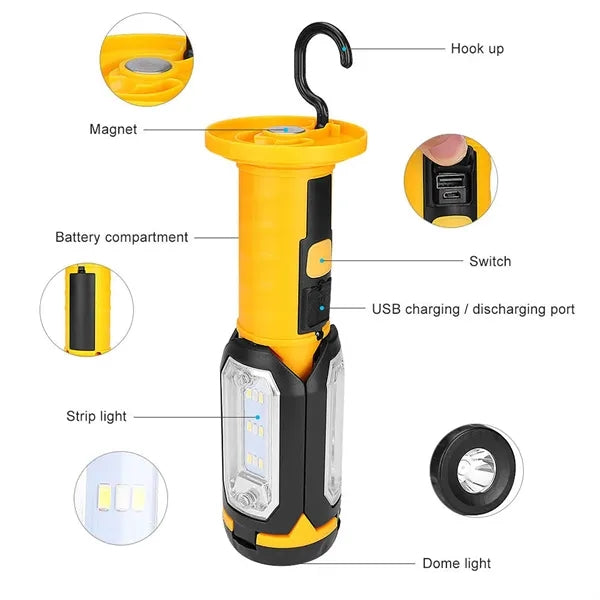 Magnetic LED Bottom Hook Work Light