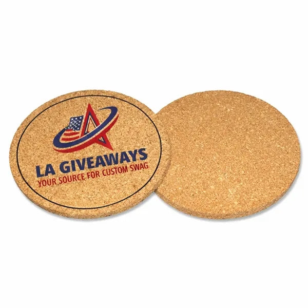 Natural Cork Board Coaster 10 Cm