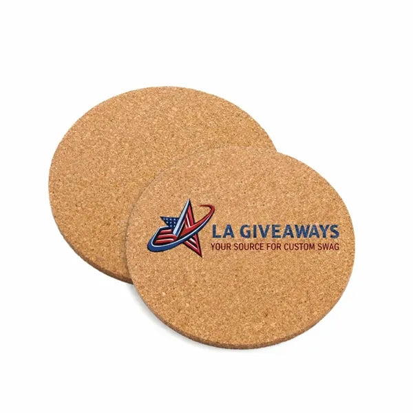 Natural Cork Board Coaster 10 Cm