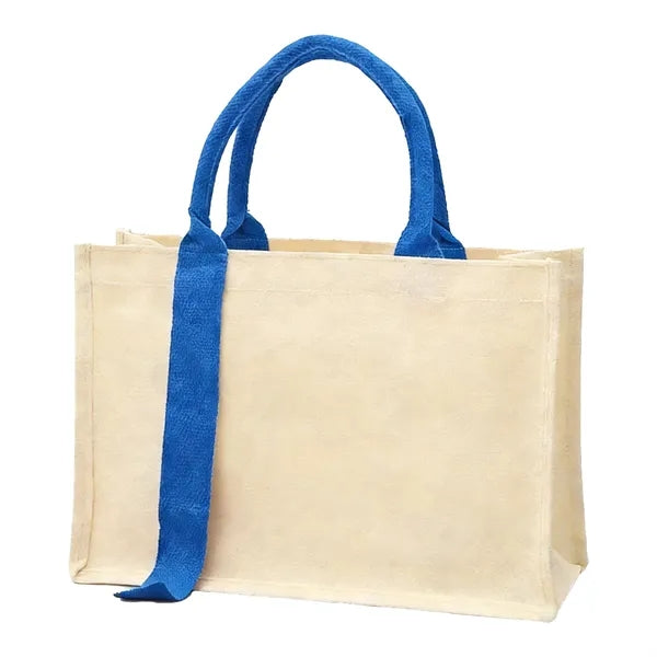 Thickened Ribbon Canvas Tote Bag