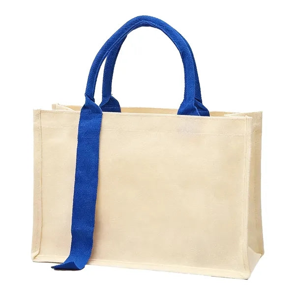 Thickened Ribbon Canvas Tote Bag