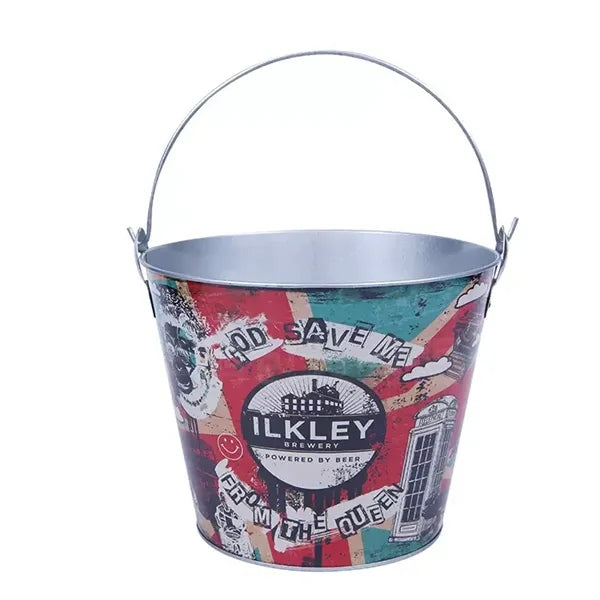 5L Metal Ice Bucket With Handle